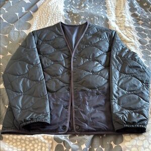 Men's Reversible Black Quilted Jacket-